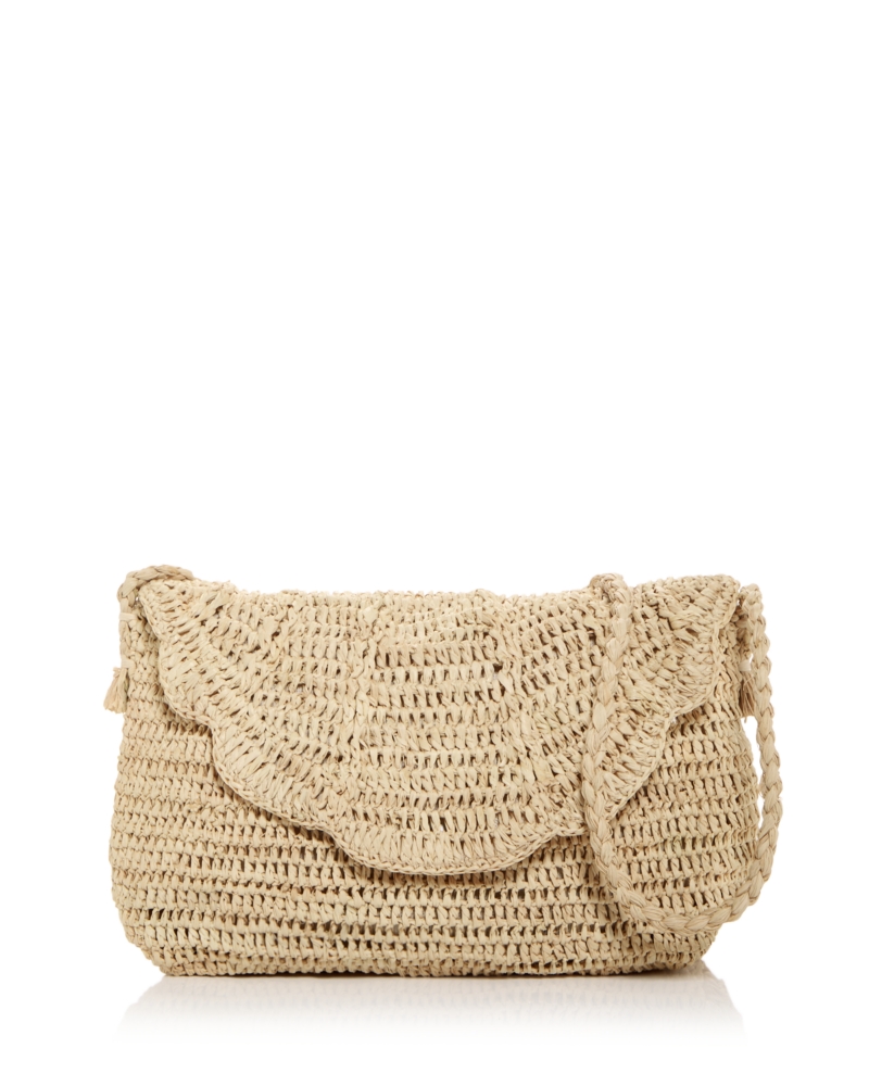 mar Y sol Marcella Woven Raffia Clutch