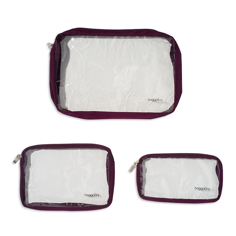 Baggallini Clear Travel Pouch Set