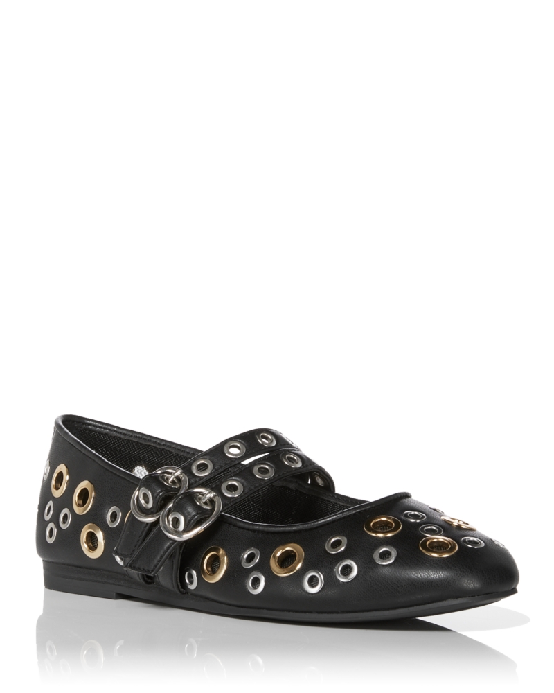 Aqua Womens Gabbi Studded Flats - Exclusive