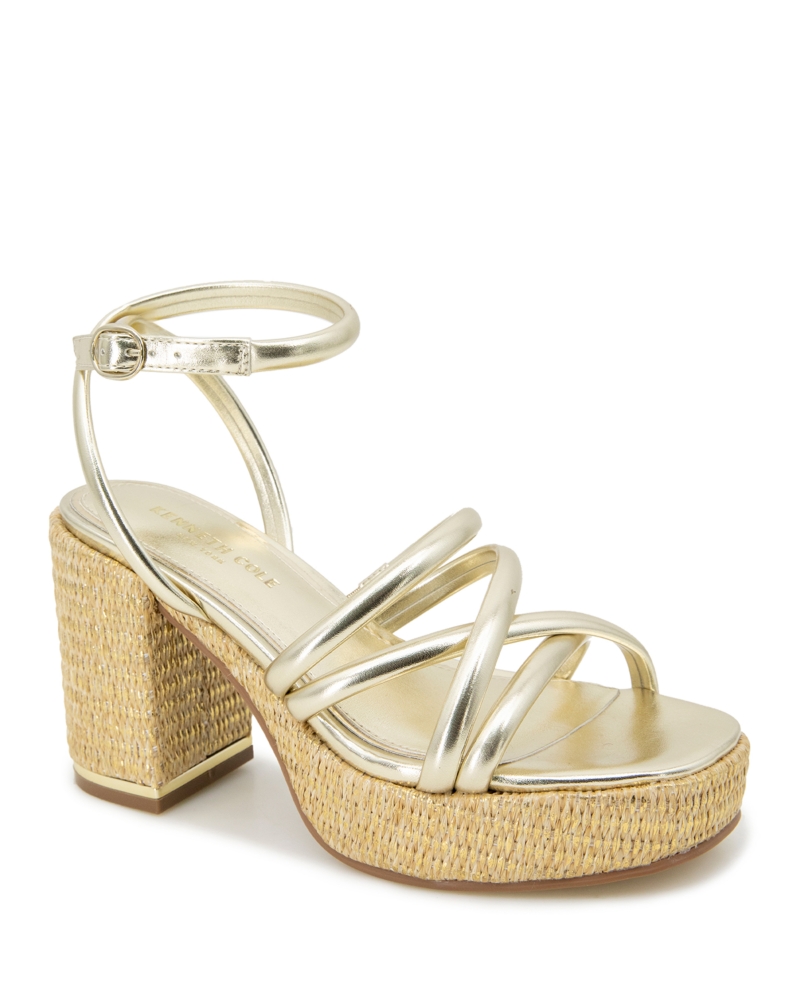 Kenneth Cole Womens Daphne Strappy Platform Sandals