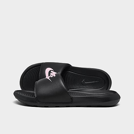 Nike Women's Victori One Slide Sandals in Black/Black Size 6.0