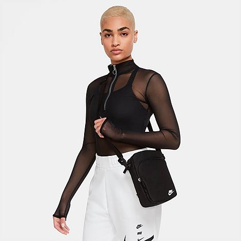 Nike Heritage Crossbody Bag in Black/Black Nylon/Polyester