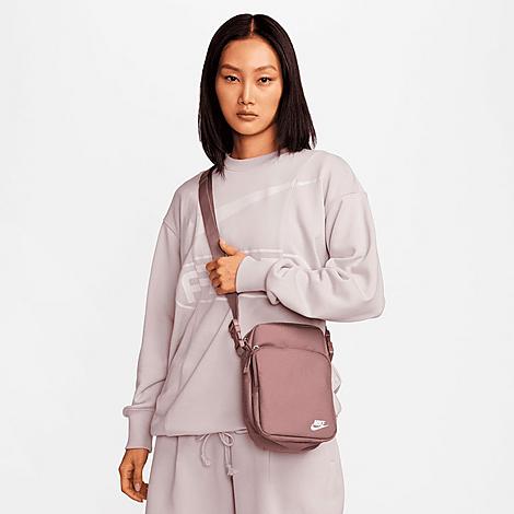 Nike Heritage Crossbody Bag in Pink/Smokey Mauve Nylon/Polyester
