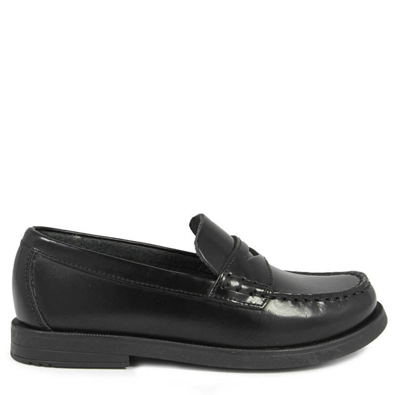 Florsheim Kids' Croquet Penny Loafer Jr Little/Big Kid Shoes (Black Leather) - Size 1.0 M
