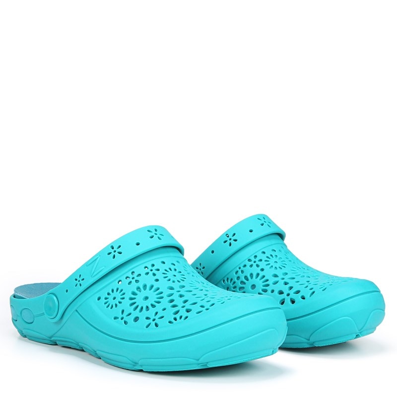 Zodiac Women's Flora Casual Clog Shoes (Dark Turquoise) - Size 7.0 M