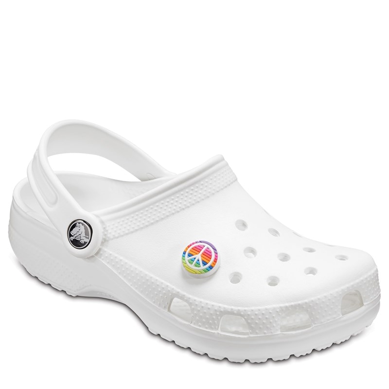 Crocs Jibbitz Charms Shoes (Rainbow Peace Sign) - Size 0.0 OT