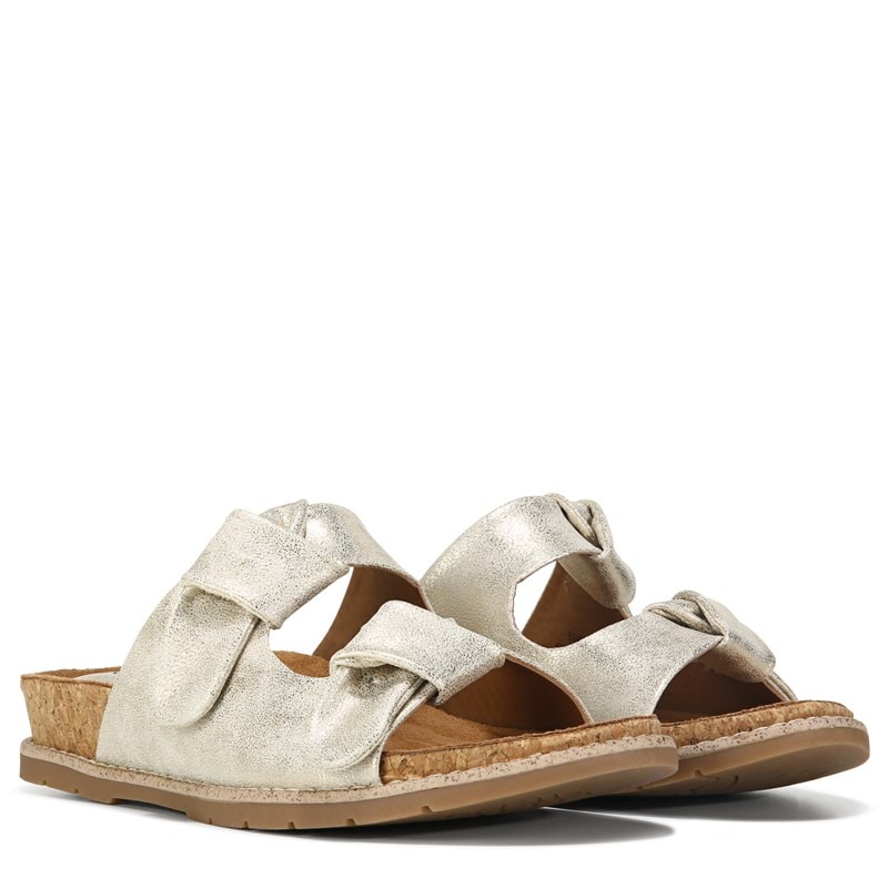 Eurosoft Womens Golden Slide Sandals