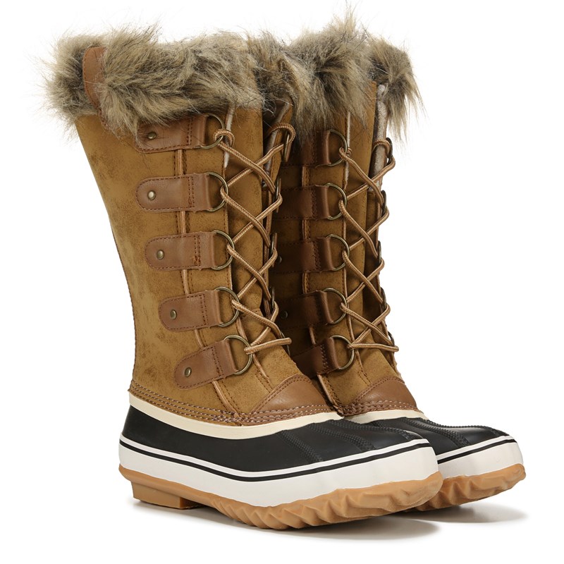 Jbu Women's Ella Waterproof Winter Boots (Tan) - Size 10.0 M