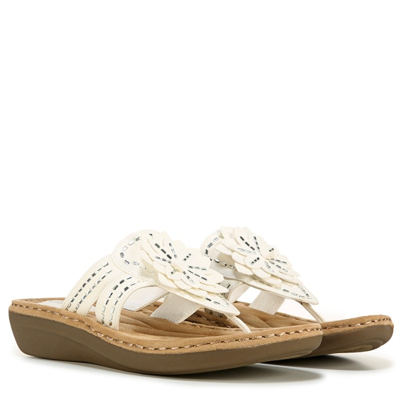 Cliffs by White Mountain Womens Cupcake Flip Flop Sandals