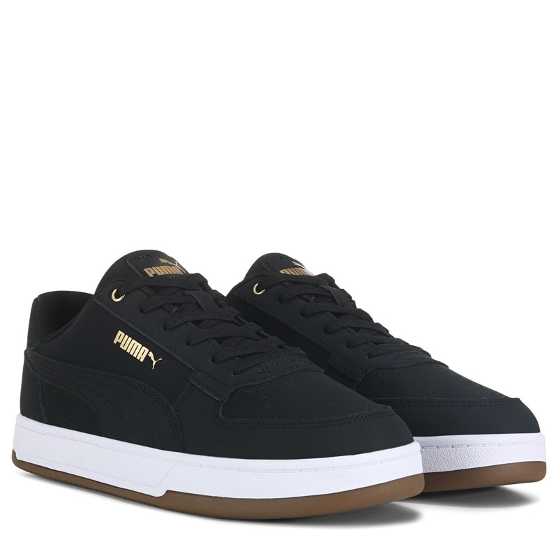 Puma Men's Caven 2.0 Low Top Sneakers (Black/White/Gum) - Size 9.5 M