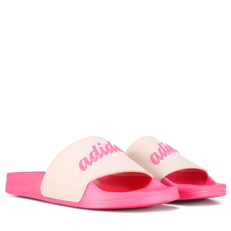 Adidas Women's Adilette Shower Slide Sandals (Wonder Quartz/Lucid Pink) - Size 10.0 M