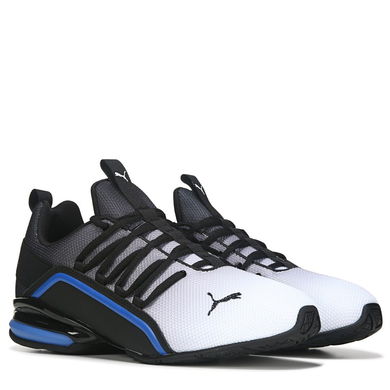 Puma Men's Axelion Training Shoes (White/Black/Blue) - Size 10.0 M