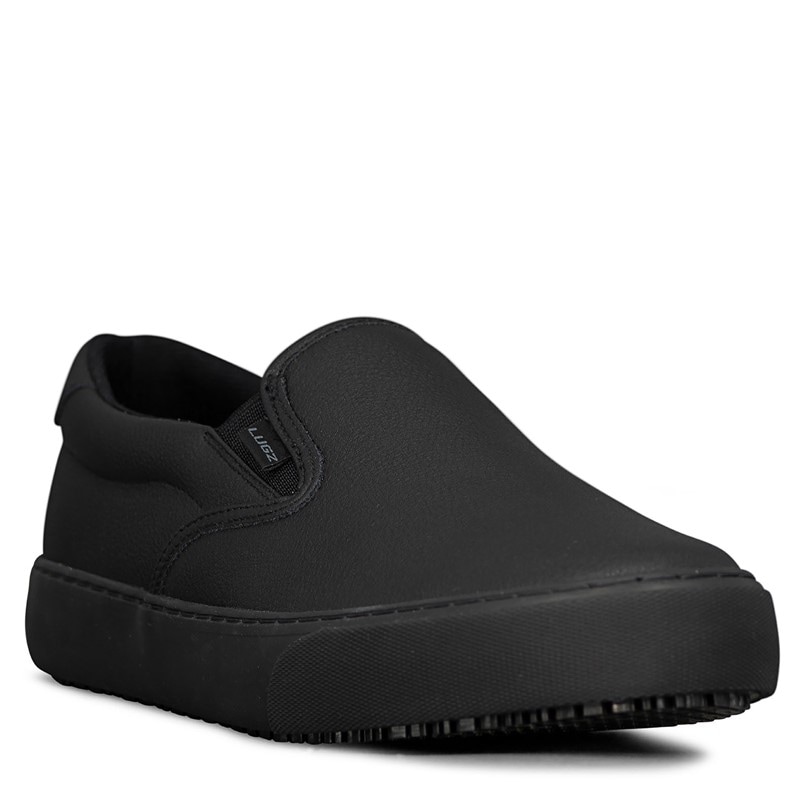 Lugz Men's Clipper Wide Slip Resistant Slip On Sneakers (Black) - Size 10.0 W