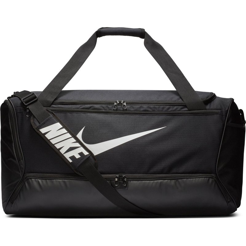 Nike Brasilia 9 Training Duffel Bag Black/White - Athletic Sport Bags at Academy Sports