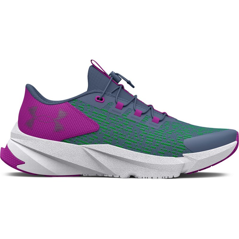 Under Armour Girls’ Scramjet 5 GS Running Shoes Purple/Bright Green, 7 - Youth Running at Academy Sports