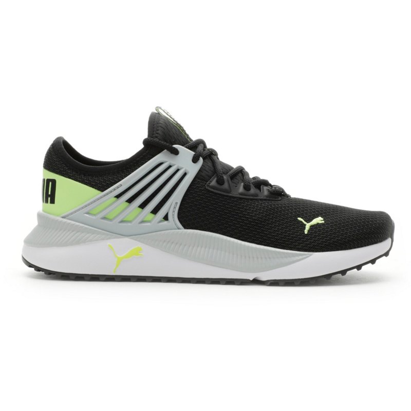 PUMA Kids Pacer Future Jr Shoes Black/Bright Green, 4 - Youth Running at Academy Sports