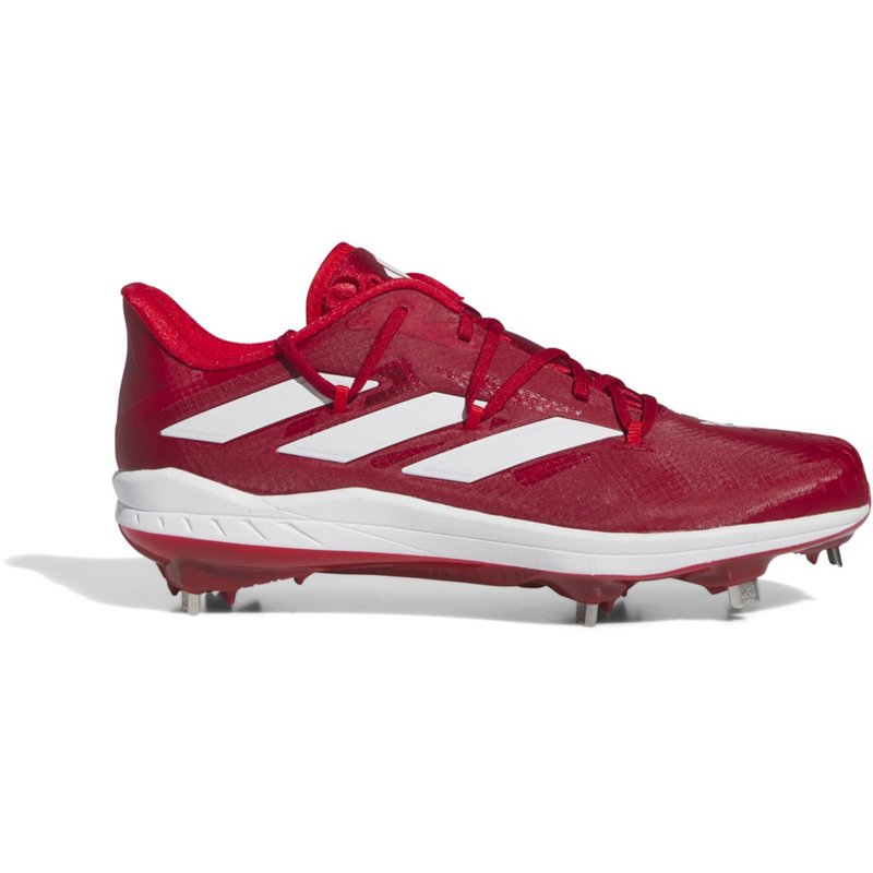 adidas Mens adizero Afterburner 9 Baseball Cleats Bright Red/White, 13 - Adult Baseball at Academy Sports