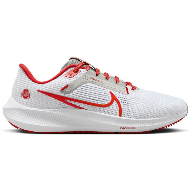 Nike Mens Ohio State University Air Zoom Pegasus 40 Running Shoes