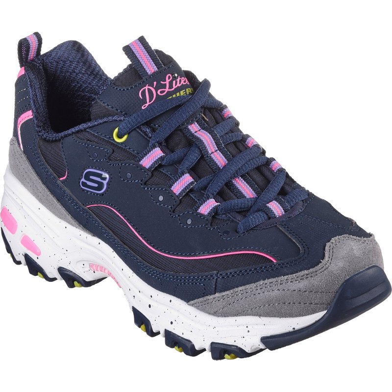 SKECHERS Womens DLites New Journey Shoes Navy Blue, 9.5 - Womens Active at Academy Sports
