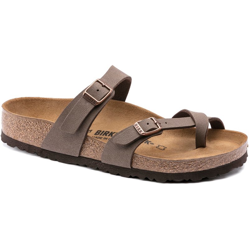 Birkenstock Womens Mayari Birkibuc Sandals Mocha, 08-8.5 US / 39 EU - Womens Outdoor at Academy Sports