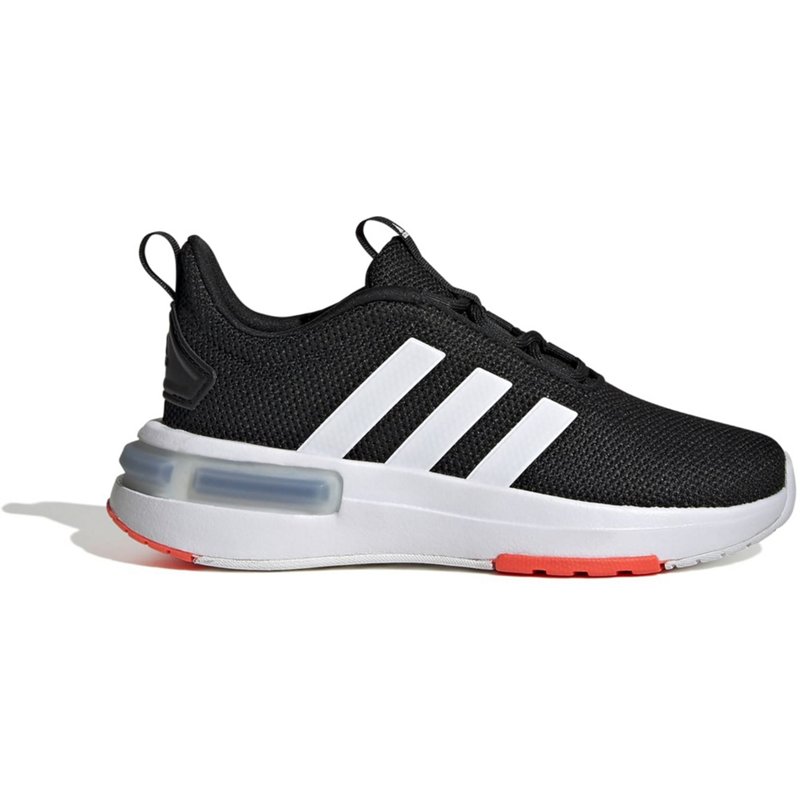 adidas Boys Racer TR23 Shoes Black/White, 5 - Youth Running at Academy Sports