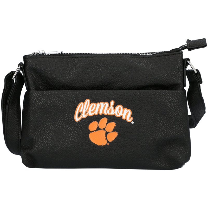 FOCO Clemson Tigers Logo Script Crossbody Handbag