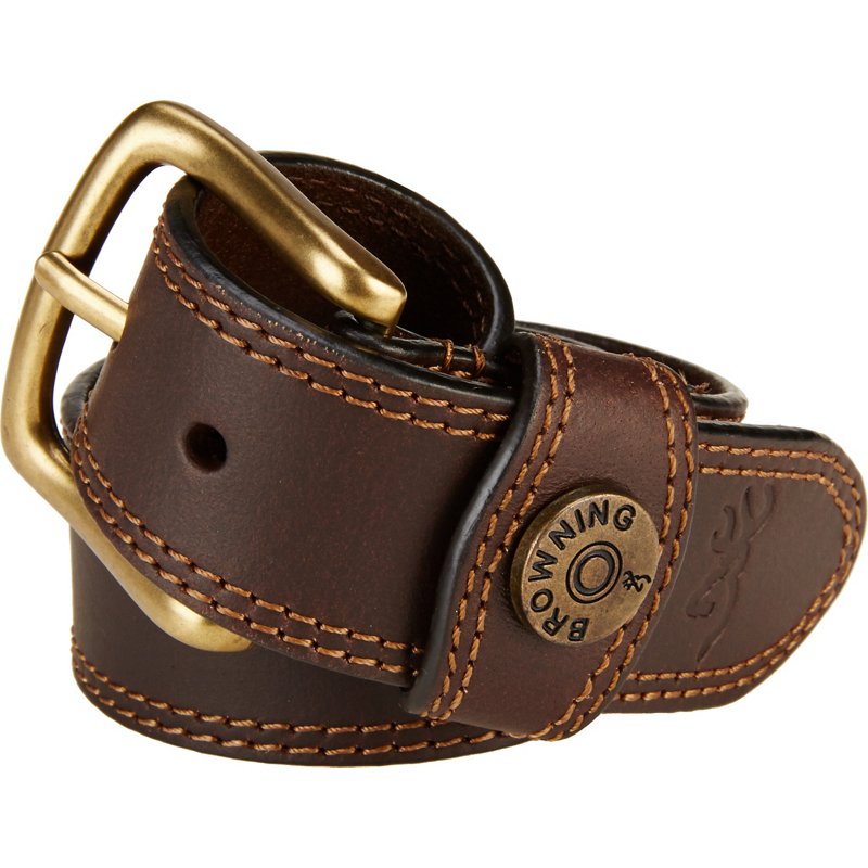 Browning Mens Leather Slug Belt