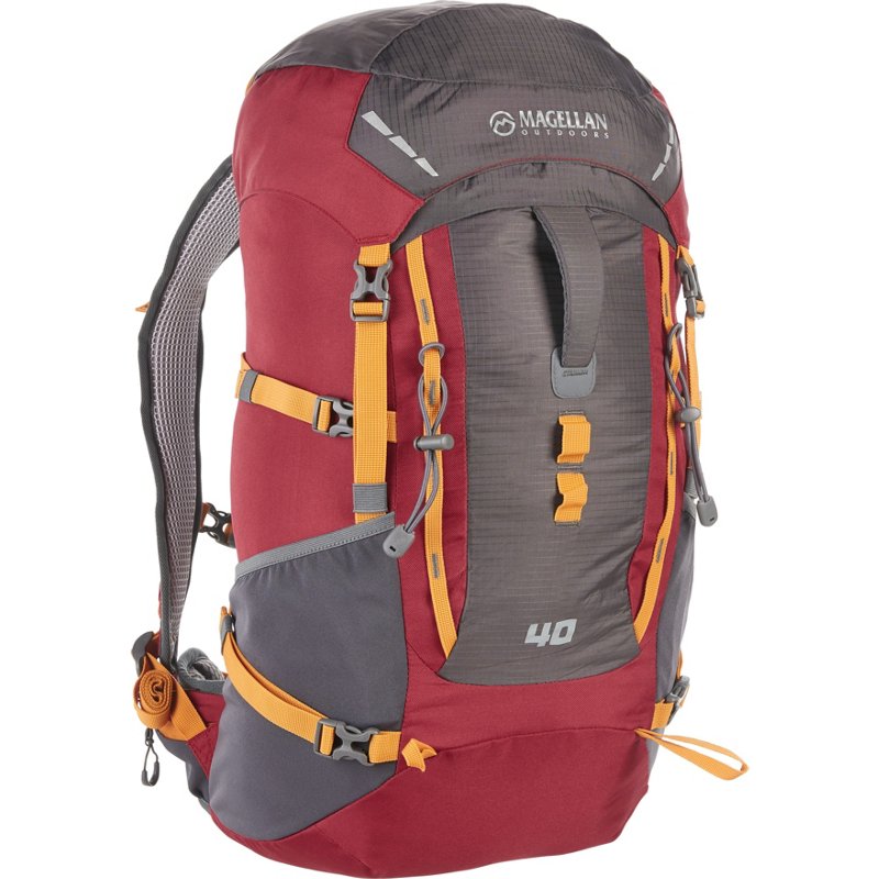 Magellan Outdoors 40L Technical Frame Backpack Red, 40 L - Technical Packs at Academy Sports