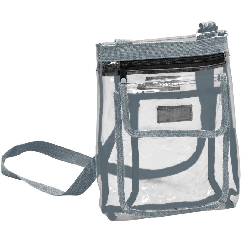 Logo Gameday Clear Crossbody Bag Grey - NCAA Novelty at Academy Sports