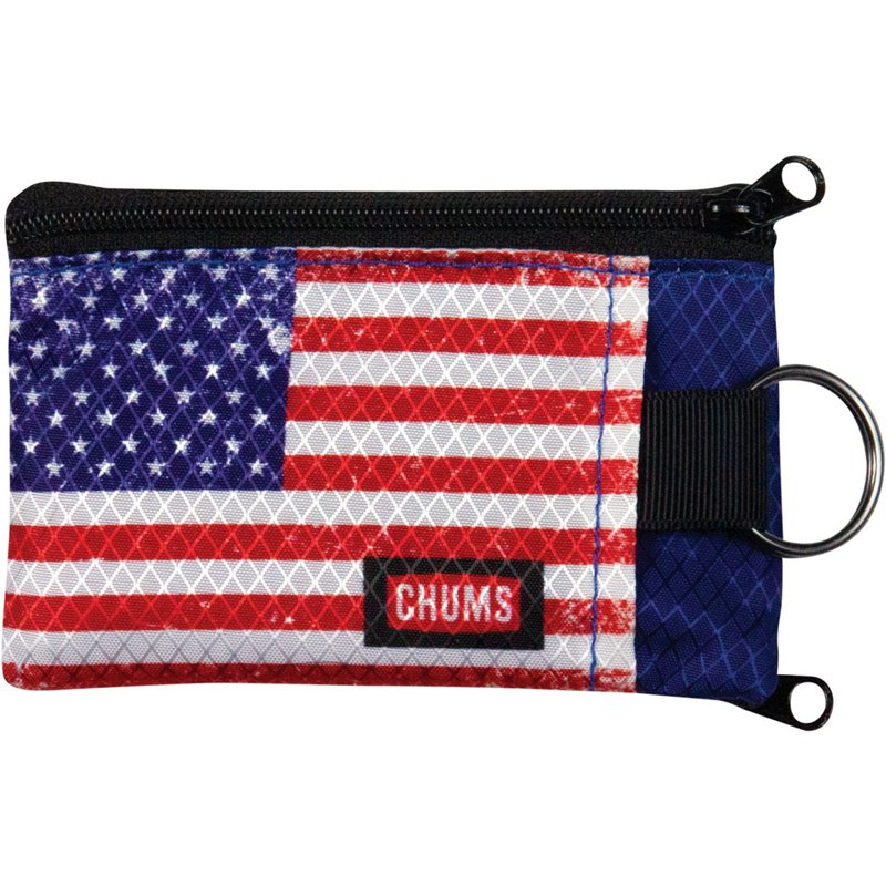 Chums Mens American Flag Surfshort Wallet Red/White - Impulse Items at Academy Sports