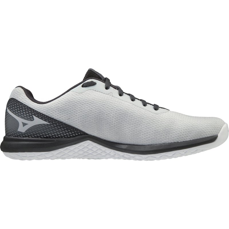 Mizuno Men’s TF-02 Training Shoes Gray/Black, 8 - Womens Volleyball at Academy Sports