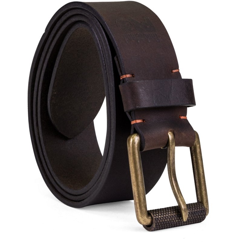 Timberland Pro Roller Buckle 40 mm Workwear Leather Belt Brown Dark, 46 - Mens Belts at Academy Sports
