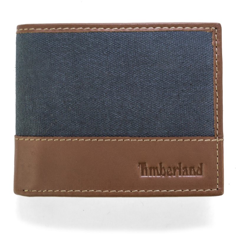Timberland Baseline Passcase Wallet Blue Dark - Wallets at Academy Sports