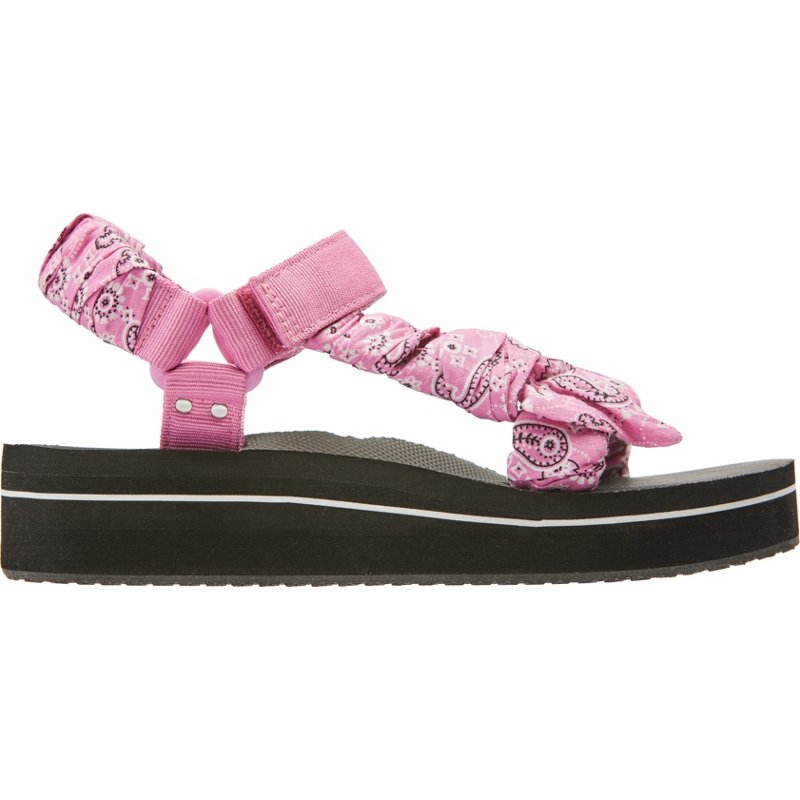 ORageous Womens Bandana Print Sandals Pink, 7 - Hanging Summer Seasonal at Academy Sports