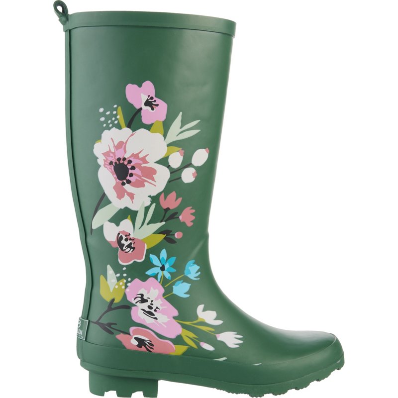 Magellan Outdoors Womens Floral Rubber Boots