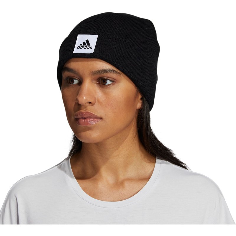 adidas Womens 1x1 Fold Beanie Hat