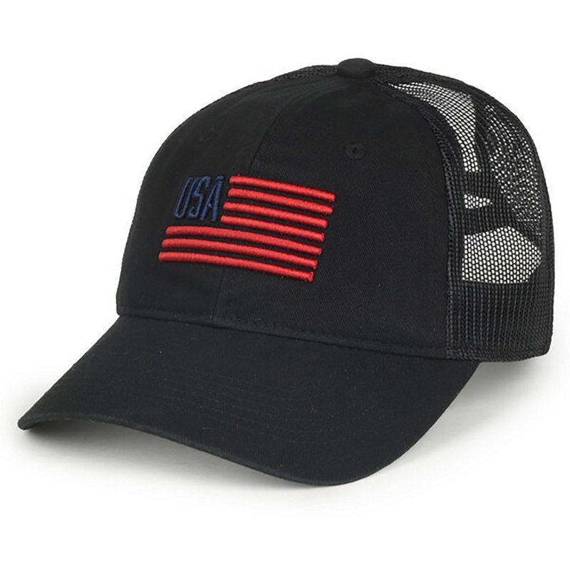 Academy Sports + Outdoors Womens 6-Panel American Flag Cap