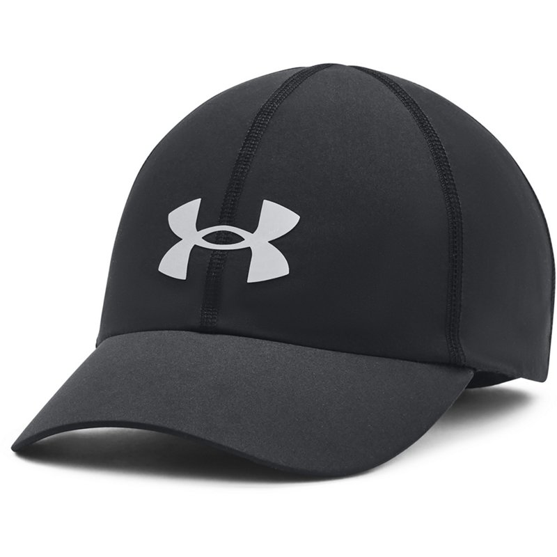 Under Armour Womens Shadow Run Adjustable Cap Black/Black/Reflective - Womens Athletic Hats And Accessories at Academy Sports