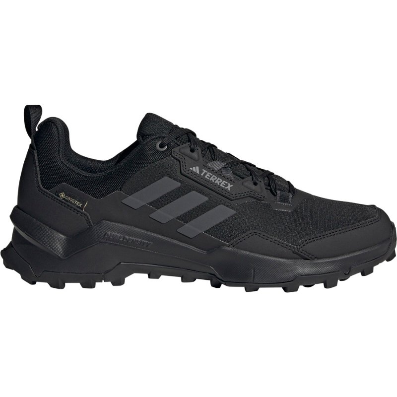adidas Mens Terrex AX4 GORE-TEX Hiking Shoes Black/Carbon/Grey, 8.5 - Mens Outdoor at Academy Sports