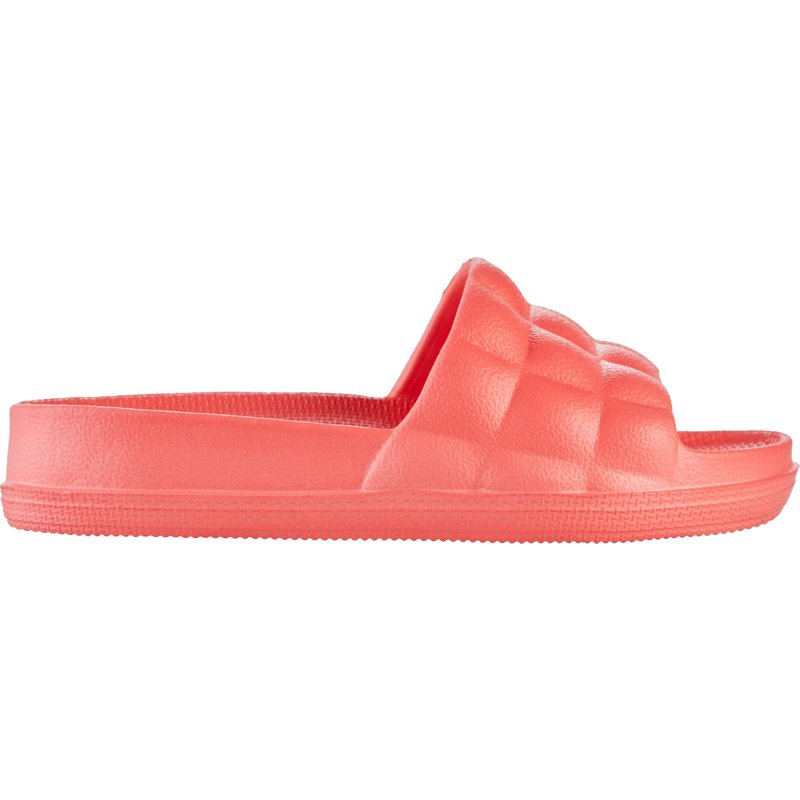 ORageous Womens Cushion Puff Pool Slides Orange Bright, Medium (7/8) - Hanging Summer Seasonal at Academy Sports