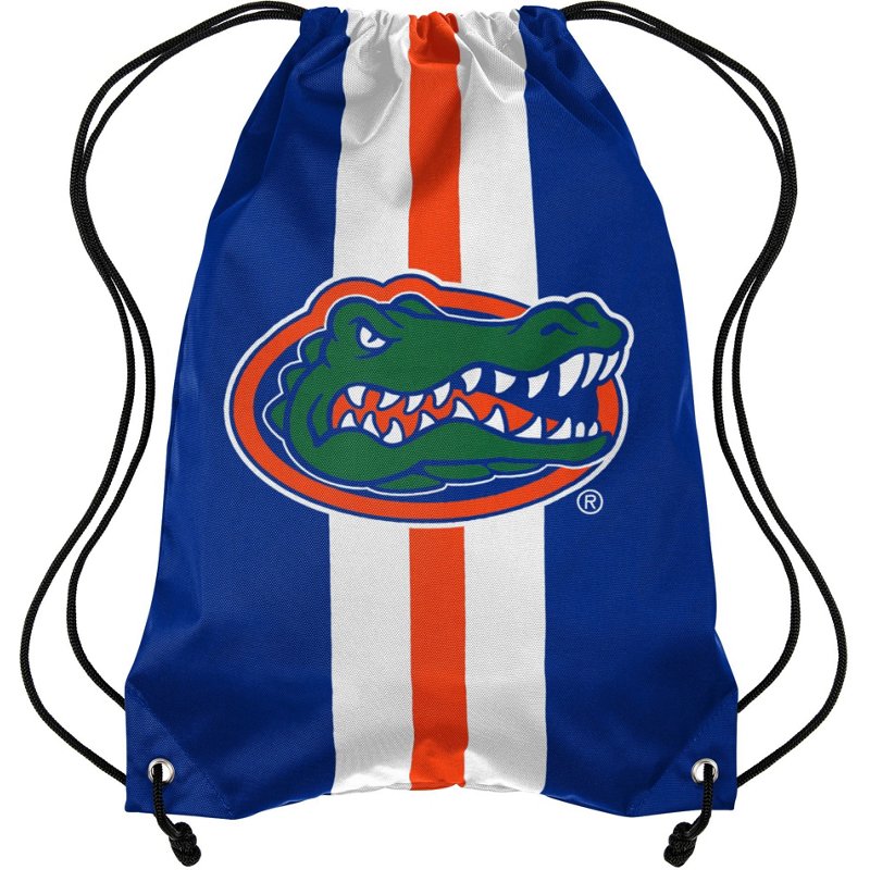 Forever Collectibles University of Florida Team Stripe Drawstring Backpack Blue - NCAA Novelty at Academy Sports