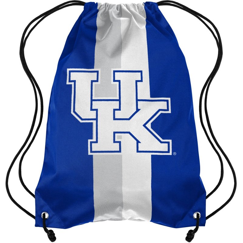 Forever Collectibles University of Kentucky Team Stripe Drawstring Backpack Blue - NCAA Novelty at Academy Sports