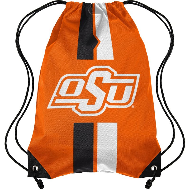 Forever Collectibles Oklahoma State University Team Stripe Drawstring Backpack Orange - NCAA Novelty at Academy Sports