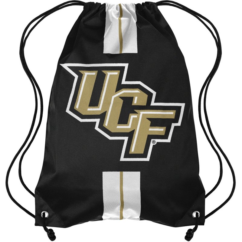 Forever Collectibles University of Central Florida Team Stripe Drawstring Backpack Black - NCAA Novelty at Academy Sports