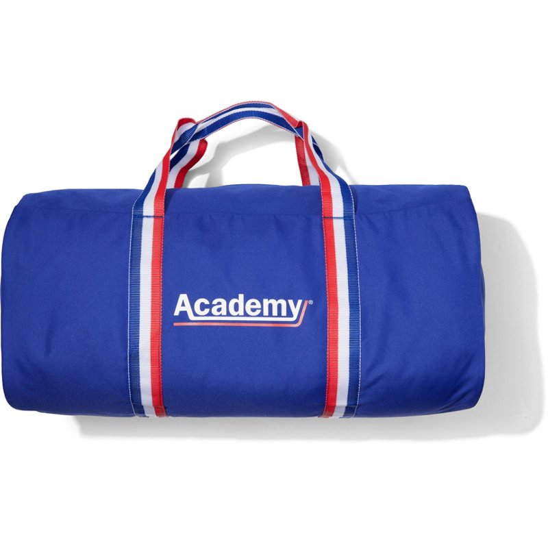Academy Sports + Outdoors Retro 46L Duffel Bag Blue - Lanyards