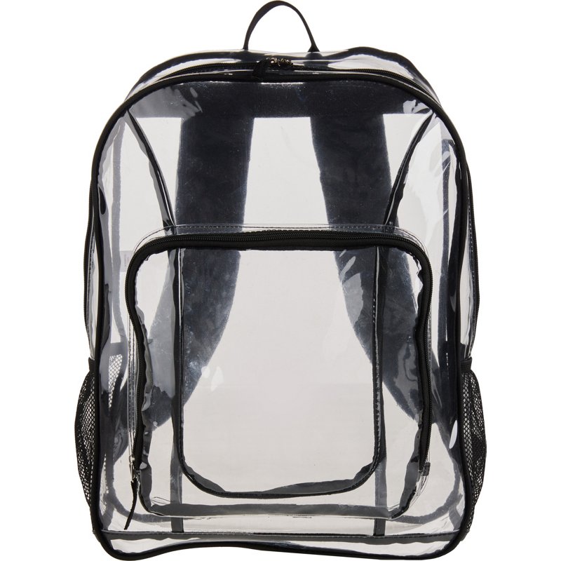 Academy Sports + Outdoors Clear Backpack Black/Clear - Backpacks