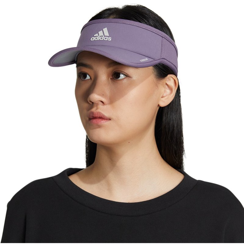 adidas Women’s Superlite 2.0 Visor Shadow Violet/Clear Grey - Womens Athletic Hats And Accessories at Academy Sports