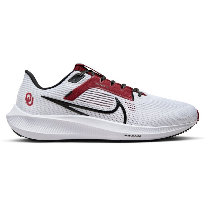 Nike Mens University of Oklahoma Air Zoom Pegasus 40 Running Shoes