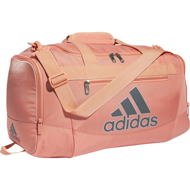 adidas Defender IV Duffel Bag Wonder Clay/Onix Grey/Silver Metallic - Athletic Sport Bags at Academy Sports