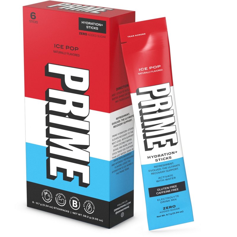 Prime Ice Pop Hydration Stick 6-Pack - Consumables at Academy Sports